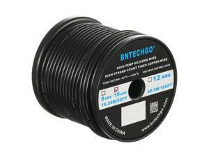BNTECHGO 10 Gauge Silicone Wire Ultra Flexible 20 Feet High Temp 200 Deg C 600v for sale online 