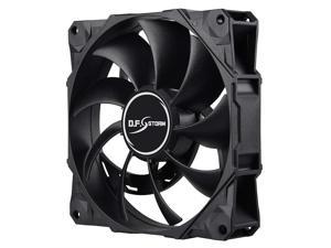 Enermax D.F. Storm 120mm Dust Free Rotation Technology High Performance 3,500 RPM with 3 peak RPM options and 4-pin PWM connector Case Fan, UCDFS12P