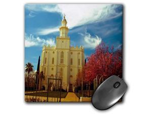 St. George LDS Temple, Utah, Vivid Reds and Blue - Mouse Pad, 8 by 8 inches (mp_47504_1) St. George LDS Temple, Utah, Vivid Reds and Blue - Mouse Pad, 8 by 8 inches (mp_47504_1)
