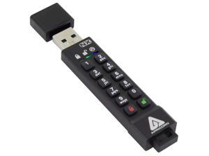 Apricorn Aegis Secure Key 3 NX 8GB 256-bit Encrypted FIPS 140-2 Level 3 Validated Secure USB 3.0 Flash Drive, ASK3-NX-8GB