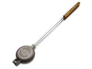 rome's 1805 round pie iron with steel and wood handles rome's 1805 round pie iron with steel and wood handles