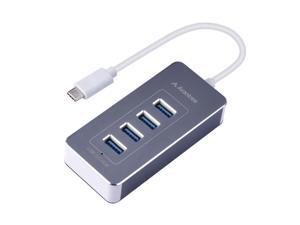 4-Port USB-C to USB 3.0 Hub, Type-C Portable Hub Compatible with MacBook Pro, Chromebook Pixel and Other USB C Devices - HUB001 4-Port USB-C to USB 3.0 Hub, Type-C Portable Hub Compatible with MacBook Pro, Chromebook Pixel and Other USB C Devices - HUB001
