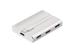 ESHOWEE USB C Hub,7-in-1 USB C Adapter Ethernet Port,4K HDMI,TF//SD Card Reader,Type C Charging,2 USB 3.0 Ports for MacBook Pro 2016//2017 ChromeBook,XPS More USB Type C Devices,Space Gray