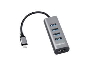 USB C Hub T1-H, 5-in-1 USB Type C Hub with HDMI(4K) Output and 4 USB 3.0 Ports Compatible with Samsung Galaxy S10+/S10/S9/S8 MacBook Air/Pro Chromebook iPad Pro Travellers' Choice Space Gray USB C Hub T1-H, 5-in-1 USB Type C Hub with HDMI(4K) Output and 4 USB 3.0 Ports Compatible with Samsung Galaxy S10+/S10/S9/S8 MacBook Air/Pro Chromebook iPad Pro Travellers' Choice Space Gray
