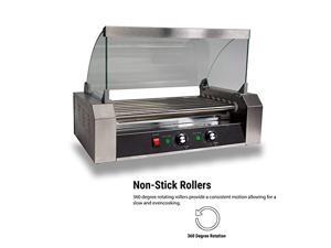 SYBO ET-R2-7 Electric 7 Hot Dog Roller, one Size, Silver