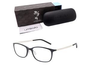 Umizato Super Lightweight Blue Light Blocking Glasses - Computer Gaming for Men Women - Minimalist Design, Anti-Glare UV Filter Blocker, Reduce Eye Strain, Migraine, Light Sensitivity (Orion in Black) Umizato Super Lightweight Blue Light Blocking Glasses - Computer Gaming for Men Women - Minimalist Design, Anti-Glare UV Filter Blocker, Reduce Eye Strain, Migraine, Light Sensitivity (Orion in Black)