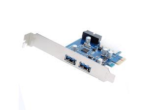 axGear USB 3.0 PCI-E Controller Card 2 External Port w/ Internal 19 Pin Connection