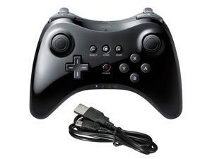 Wireless Game Controller,Bigaint Black Classic Gamepad Joypad Remote for Nintendo Wii U Pro Wireless Game Controller,Bigaint Black Classic Gamepad Joypad Remote for Nintendo Wii U Pro