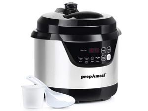 prepAmeal 3 Quart Electric Pressure Cooker 8-IN-1 Multi-Use Programmable Instant Cooker Electric Pressure Pot with High & Low Pressure Cooker, Slow Cooker, Rice Cooker, Steamer, Saut&eacute