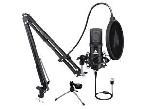 USB Microphone 25mm Large Diaphragm MAONO AU-A425 Plus 192KHZ/24Bit Cardioid Condenser PC Microphone with Two Metal Stand for Podcasting, Gaming, Studio/Home Recording, Streaming, YouTube, Computer USB Microphone 25mm Large Diaphragm MAONO AU-A425 Plus 192KHZ/24Bit Cardioid Condenser PC Microphone with Two Metal Stand for Podcasting, Gaming, Studio/Home Recording, Streaming, YouTube, Computer