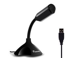 eBerry USB Microphone, Plug and Play Home Studio Adjustable Desktop Microphone Compatible w/PC and Mac,Ideal for Chatting, Skype, MSN, Yahoo Recording (Black) eBerry USB Microphone, Plug and Play Home Studio Adjustable Desktop Microphone Compatible w/PC and Mac,Ideal for Chatting, Skype, MSN, Yahoo Recording (Black)