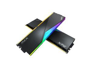 XPG LANCER RGB DDR5 Desktop Memory: 32GB (2x16GB) 6000 MHz CL40-40-40 | RGB w/ Black Heatsink - 2PK | RAM Upgrade | PMIC + ECC - Intex XMP 3.0 Compatible