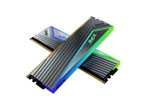 XPG CASTER RGB DDR5 Desktop Memory: 32GB (2x16GB) 6400 MHz CL40-40-40 | RGB + Tungsten Grey Heatsink