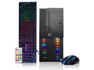 Dell RGB Gaming Desktop PC, Intel Quad I5 up to 3.6GHz, 16GB RAM, Radeon R9 370 4G GDDR5, 512G SSD, DVD, WiFi & Bluetooth, RGB Keyboard & Mouse, Win 10 Pro (Grade A)