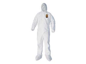 A40 Elastic-Cuff, Ankle, Hood & Boot Coveralls, White, 2X-Large, 25/Carton A40 Elastic-Cuff, Ankle, Hood & Boot Coveralls, White, 2X-Large, 25/Carton