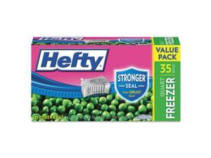 One Zip Slider Bags, Freezer, 1qt, 2.5 mil, Clear, 35/Box One Zip Slider Bags, Freezer, 1qt, 2.5 mil, Clear, 35/Box