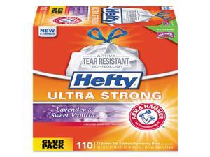 Ultra Strong Scented Tall White Kitchen Bags, 13 gal, White, 330/Carton Ultra Strong Scented Tall White Kitchen Bags, 13 gal, White, 330/Carton