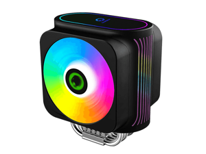 GMX Gamma 600 CPU Cooler Smart RGB Functions, Dual 120mm High Airfllow Optimized Fans, 6X High Performance Copper Heatpipes, Axe Addressable RGB CPU Air Cooler 230W GMX Gamma 600 CPU Cooler Smart RGB Functions, Dual 120mm High Airfllow Optimized Fans, 6X High Performance Copper Heatpipes, Axe Addressable RGB CPU Air Cooler 230W