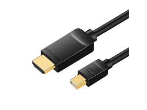 Thunderbolt to HDMI Cable. Vention 6ft 1080P Mini DisplayPort to HDMI Cable for MacBook Air/Pro, Surface Pro/Dock, Monitor, Projector, More - Black