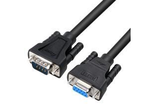 15ft Serial Cable RS232 Male to Female Extension Cord 9 Pin Straight Through 5m 15ft Serial Cable RS232 Male to Female Extension Cord 9 Pin Straight Through 5m
