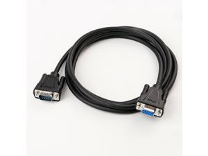 6ft RS232 Serial Cable Extension Male to Female DB9 9 Pin Straight Through 6ft RS232 Serial Cable Extension Male to Female DB9 9 Pin Straight Through