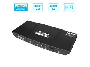TESmart 1x4 4 Ports HDMI Powered Splitter for Full HD 1080P & 3D Support (One Input To Four Outputs) TESmart 1x4 4 Ports HDMI Powered Splitter for Full HD 1080P & 3D Support (One Input To Four Outputs)