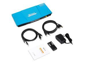 TESmart 2x1 HDMI KVM Switch 4K 3840x2160@60Hz 4:4:4 USB 2.0 2Pcs 5ft KVM Cables Control of 2 Computers/Servers/DVR (Blue) US Standard Plug TESmart 2x1 HDMI KVM Switch 4K 3840x2160@60Hz 4:4:4 USB 2.0 2Pcs 5ft KVM Cables Control of 2 Computers/Servers/DVR (Blue) US Standard Plug