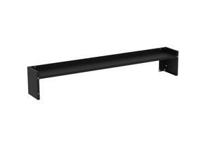 Borroughs Black Painted Steel Ledge Shelf for Workbenches, 48"W Borroughs Black Painted Steel Ledge Shelf for Workbenches, 48"W