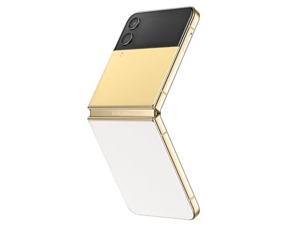 Refurbished Samsung Galaxy Z Flip 4 5G  Bespoke Edition  256GB  GSM CDMA Unlocked  WhiteYellowGold  Excellent Condition
