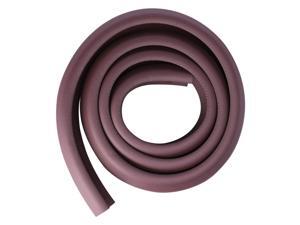 6.6ft Foam Furniture Table Edge Cover Pads Protectors L Shape Corner Cushions Bumper Guards Brown