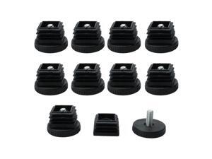 Adjustable Leveling Feet 25 x 25mm Square Tube Inserts Furniture Glide 10 Sets Adjustable Leveling Feet 25 x 25mm Square Tube Inserts Furniture Glide 10 Sets