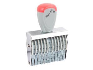 Office Rubber 12 Band Rolling Wheel 0-9 Numbers Digit Numbering Stamp Gray Red Office Rubber 12 Band Rolling Wheel 0-9 Numbers Digit Numbering Stamp Gray Red
