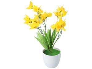 Home Plastic DIY Craft Decorative Artificial Simulation Narcissus Flower Yellow Home Plastic DIY Craft Decorative Artificial Simulation Narcissus Flower Yellow