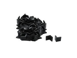 Furniture Angle Iron Foot Pads L Shaped Rubber Leg End Covers Protectors 25 x 25mm Black for Home Office 50pcs Furniture Angle Iron Foot Pads L Shaped Rubber Leg End Covers Protectors 25 x 25mm Black for Home Office 50pcs