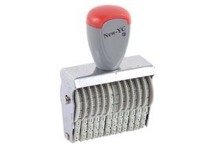 Supermarket Nonslip 12 Digit Rubber Band Wheel Number Date Printing Stamp 2pcs Supermarket Nonslip 12 Digit Rubber Band Wheel Number Date Printing Stamp 2pcs