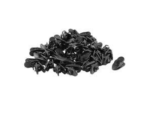 Plastic Earphone Headphone Cable Wire Clip Nip Clamp Black 50 Pcs Plastic Earphone Headphone Cable Wire Clip Nip Clamp Black 50 Pcs