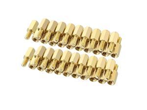 Unique Bargains 40pcs M3 8+6mm Female Male Thread Brass Hex Standoff Spacer Screws PCB Pillar Unique Bargains 40pcs M3 8+6mm Female Male Thread Brass Hex Standoff Spacer Screws PCB Pillar