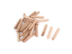 25 Pcs Furniture Wood Plute Pins Wooden Dowels Replacement 50mm x 8mm 25 Pcs Furniture Wood Plute Pins Wooden Dowels Replacement 50mm x 8mm