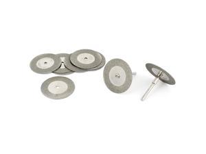 10 Pcs 30mm Diamond Coated Cut Off Grinding Wheel Discs w 1/8 Mandrel 