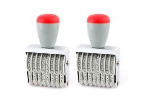 Office Warehouse Rubber 8 Band Punctuation Number Printer Numbering Stamps 2pcs Office Warehouse Rubber 8 Band Punctuation Number Printer Numbering Stamps 2pcs