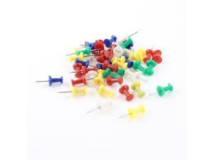 Unique Bargains 46 Pcs Home/Office Metal Board Map Push Pins Thumbtacks Assorted Color Unique Bargains 46 Pcs Home/Office Metal Board Map Push Pins Thumbtacks Assorted Color