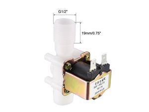 G1/2 Water Solenoid Valve DC 12V N/C Normal Closed 19mm Male Thread Outlet Valves G1/2 Water Solenoid Valve DC 12V N/C Normal Closed 19mm Male Thread Outlet Valves