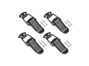 Spring Loaded Toggle Latches Lock Hasp Catch, 84mm Length, for Cabinet Box Case Chest Trunk, Stainless Steel, Pack of 4