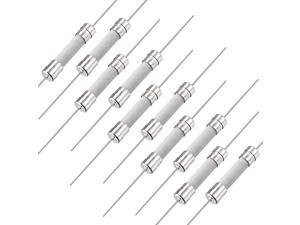 10Pcs Ceramic Tube Fuse Axial Leads 3.6*10Mm 0.5A Quick Fast Blow ZJP 
