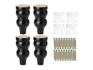 6 Inch Solid Wood Furniture Legs Sofa Couch Chair Table Closet Cabinet Feet Replacement Adjuster Set of 4 6 Inch Solid Wood Furniture Legs Sofa Couch Chair Table Closet Cabinet Feet Replacement Adjuster Set of 4