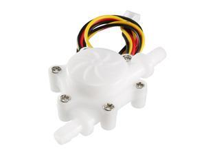Unique Bargains 1/4"Hall Effect Water Magnify Sensor Switch Flowmeter Fluid Meter DC5V0.3-3L/min Unique Bargains 1/4"Hall Effect Water Magnify Sensor Switch Flowmeter Fluid Meter DC5V0.3-3L/min