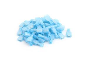50Pcs 16-14AWG Wire Insulated Male Spade Crimp Terminal Connector Blue 50Pcs 16-14AWG Wire Insulated Male Spade Crimp Terminal Connector Blue