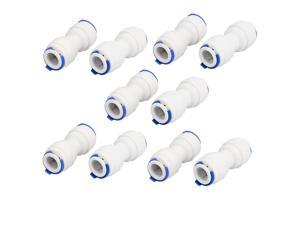 3/8" Tube to 3/8" Tube Push Fit Straight Quick Connect 10pcs for RO Water System