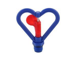 Home Plastic Heart Shaped Plants Irrigation Water Sprayer Sprinkler Head Blue Home Plastic Heart Shaped Plants Irrigation Water Sprayer Sprinkler Head Blue