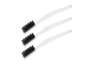 Stainless Steel Wire Brushes Plastic White Nonslip Handle Clean Tool for Cleaning Welding Slag and Rust 3pcs